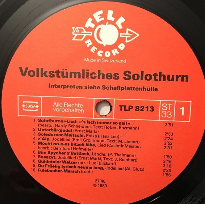 Schallplatten: Volkstümlichs Solothurn (LP) – Gebraucht aus Grüningen von azulmarron 5