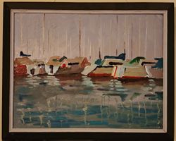 Tableau, huile de l'artiste Juan Andia