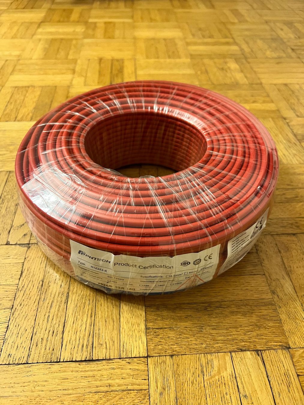 Kabel: 100 Meter Solarkabel 6mm2 rot – Neu und originalverpackt aus Burgdorf von A006972