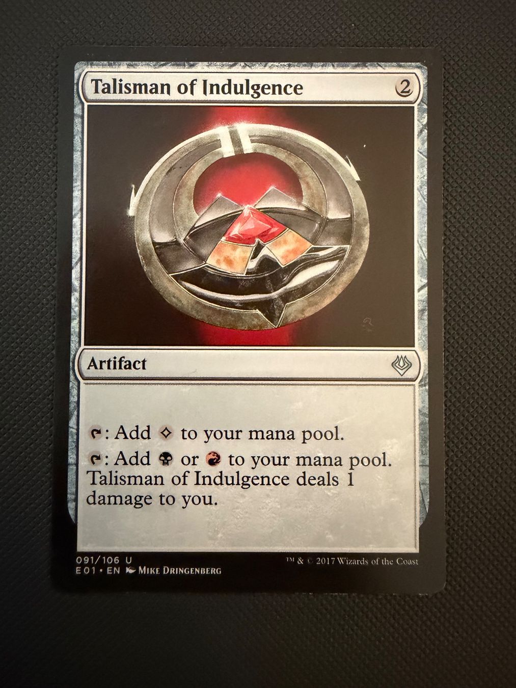 Magic The Gathering Sammelbilder & Trading cards: Talisman of Indulgence – Gebraucht aus Ulisbach von joelsj
