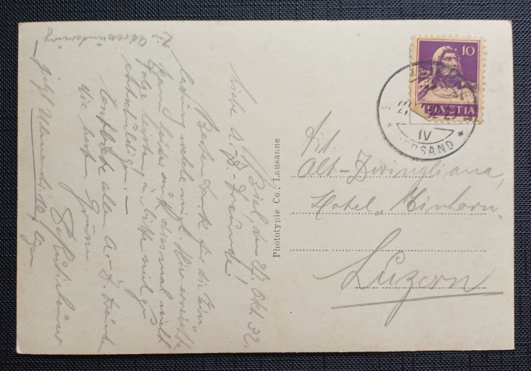 Cartoline postali: AK Bahnhofplatz BIEL Oldtimer TRAM belebt – Usato da Brittnau venduto da simionius 1