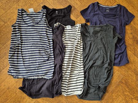 Lot de 6 hauts d'été pour femme enceinte, taille S ☀️
