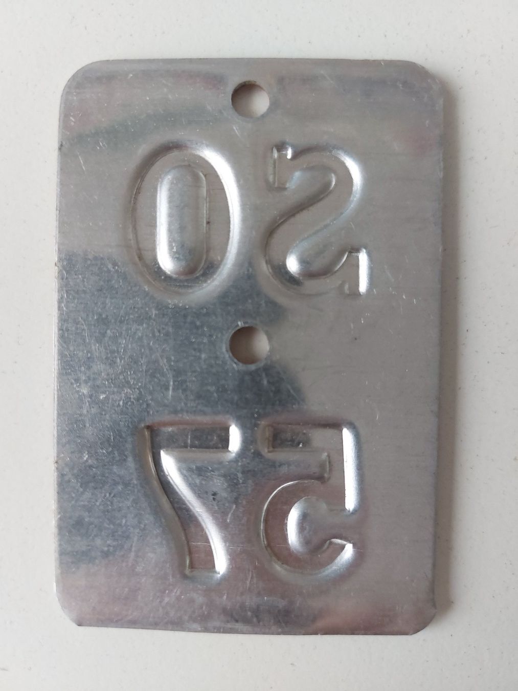 Sachs Insegne: Velonummer SO 57 plaque Velo – Usato da Schenkon venduto da Uhu007 1