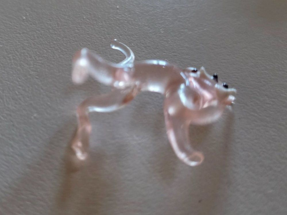 Statuette: 2 farbige Glas Katzen 3,4 cm Katze Tier Figur – Usato da Walterswil BE venduto da Lonitti 6