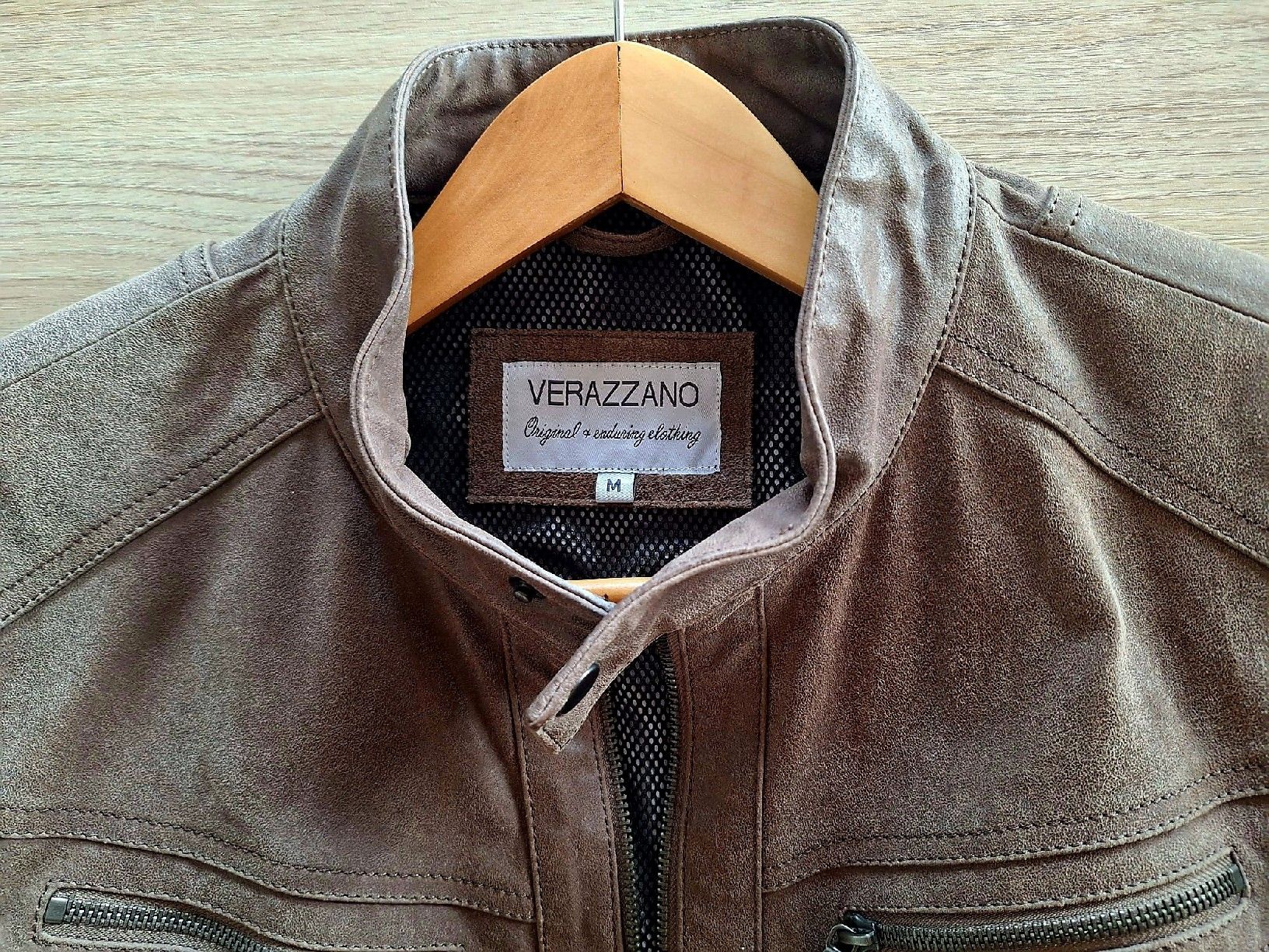 Giacche: Blouson en cuir beige – Usato da Aven venduto da menthe17 8