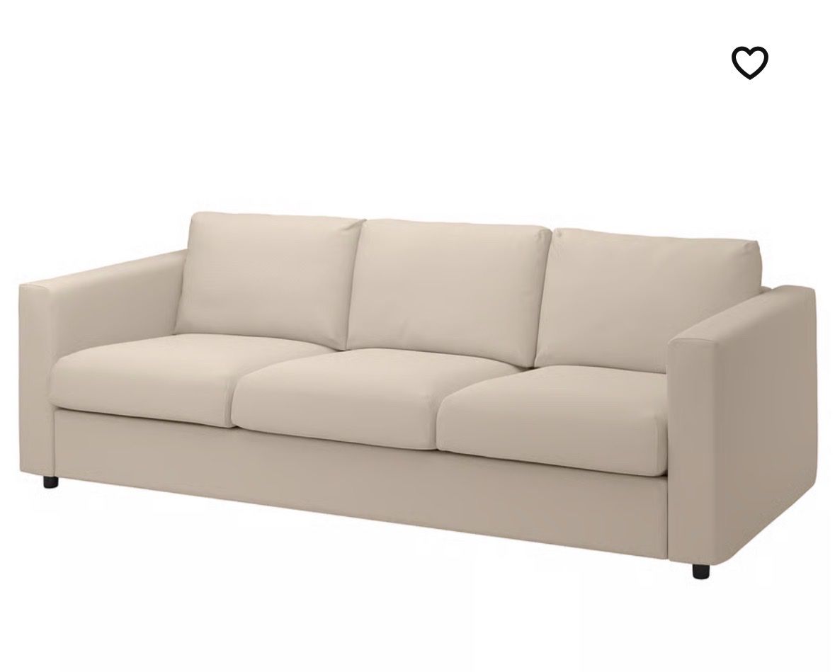 Ikea Sofas: IKEA VIMLE 3 seater sofa beige fabric condition used – Gebraucht aus Beringen von Jolenix