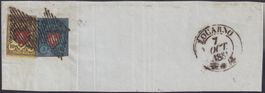 1851, Rayon BUNTFRANKATUR von LOCARNO, 16II T.39 A2-LU +15II