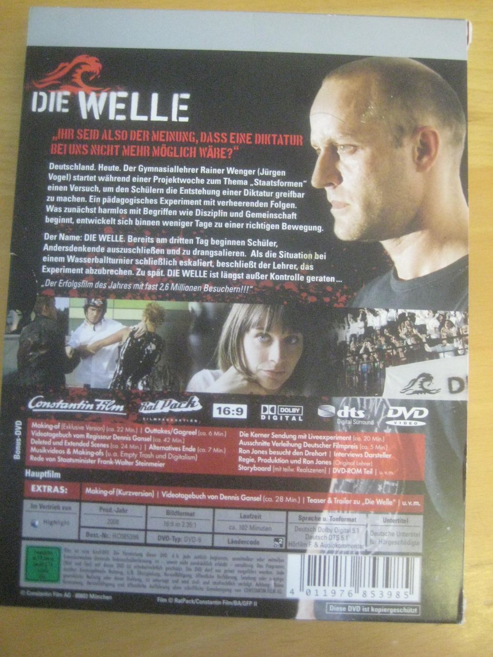 Tutti i DVDs: DVD   DIE WELLE – Usato da Uster venduto da flocke1 1