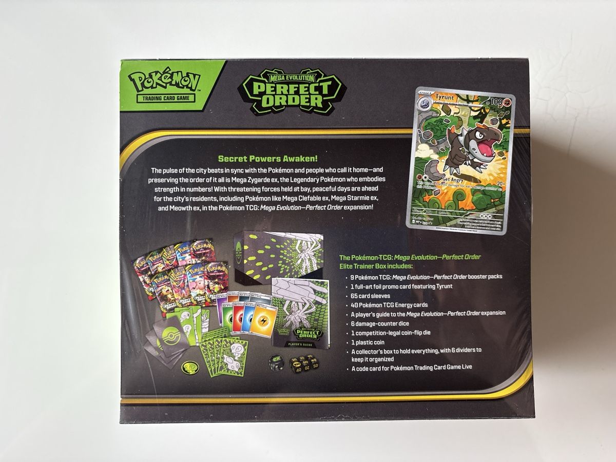 Pokémon Carte collezionabili: Pokémon TCG Mega Evolution Perfect Order Elite Trainer Box – Nuovo e nell'imballaggio originale da Bottens venduto da 100limites 3