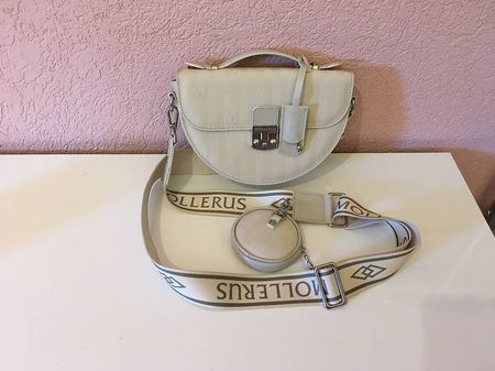 Maison Mollerus Umhängetasche Cevio Pearl weiss neu
