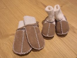 Baby Finken braun Grösse ca. 0-6 Monate, neu