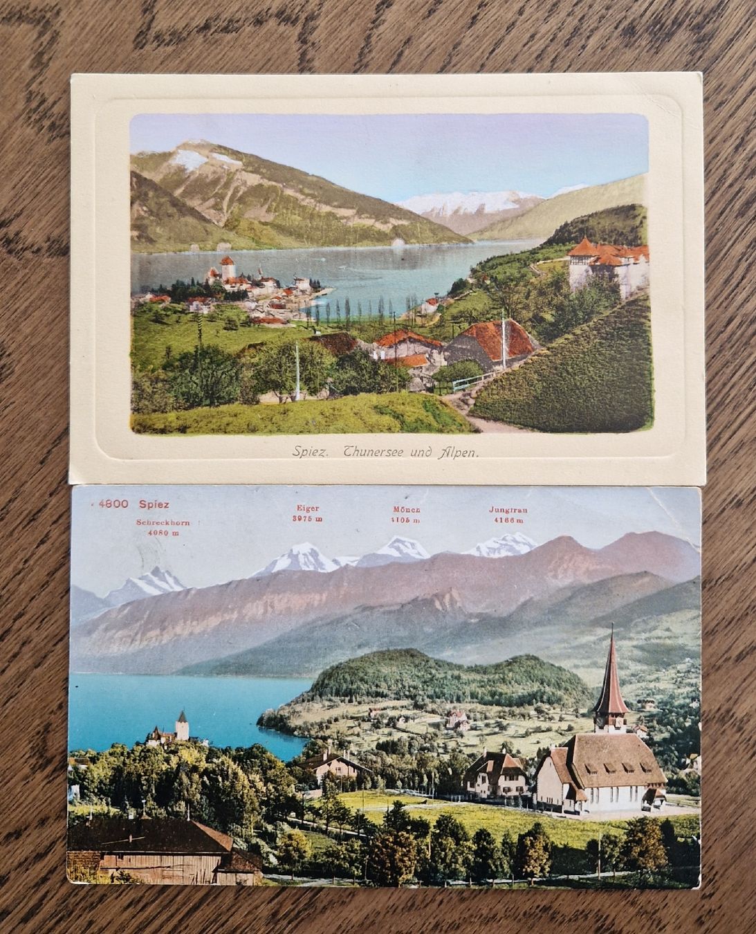 Cartoline postali: 4 AK Spiez, ungelaufen – Usato da Ebikon venduto da Donar50 1