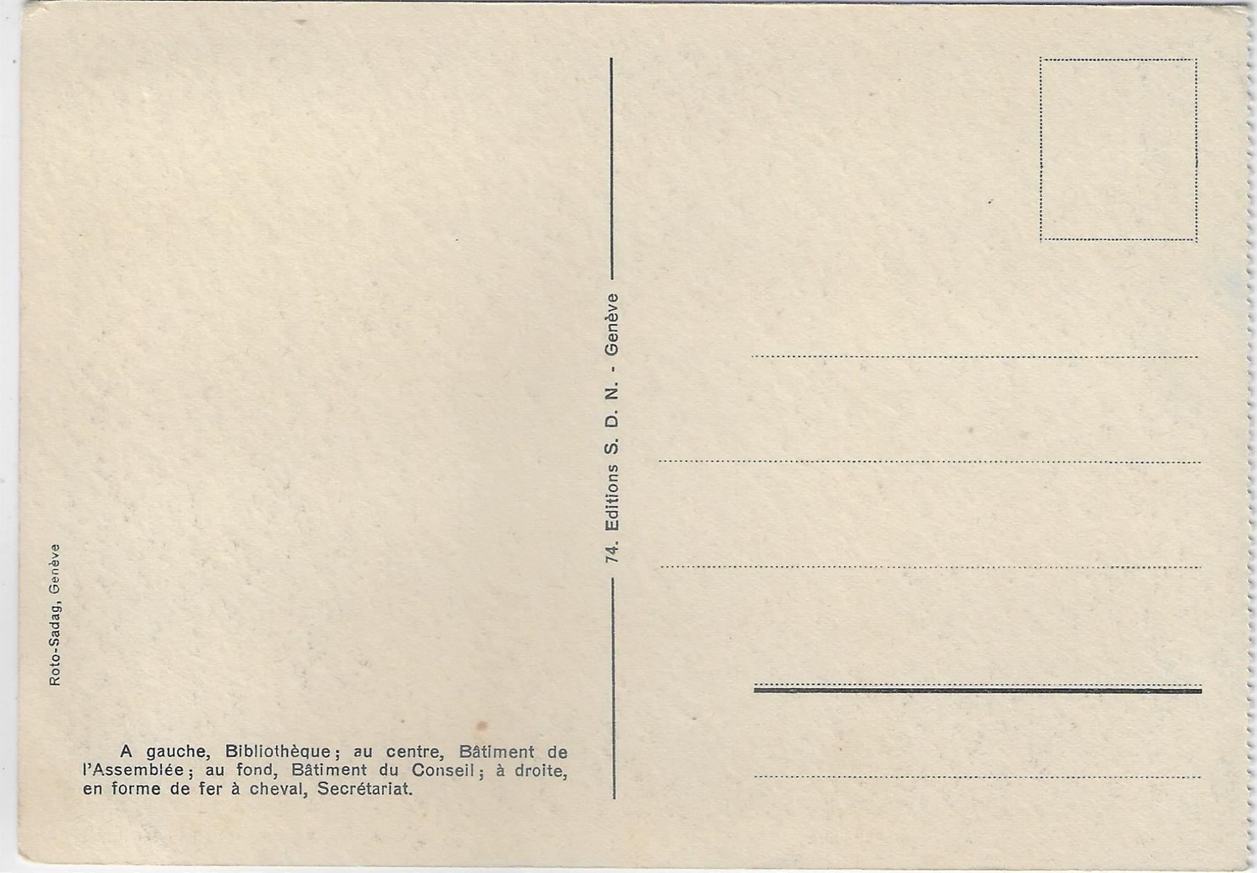 Cartoline postali: Geneve - Société des Nations – Antico da Ettingen venduto da Kartenplanet 1