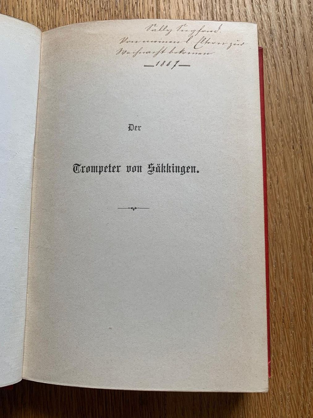 Bücher: Antikes Buch "Der Trompeter von Säckingen" 1887 – Gebraucht aus Grossdietwil von fab_8bdy 6