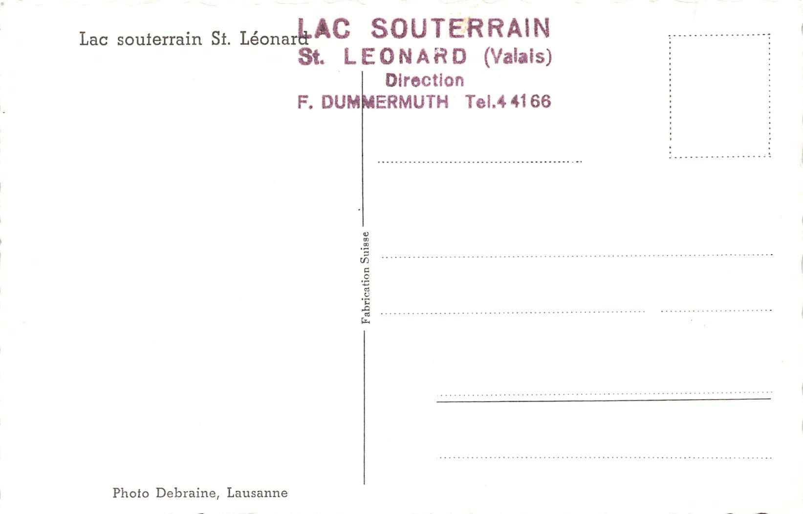 Cartes postales: Lac souterrain st. léonard – D'occasion à Biasca par Blenio71 1