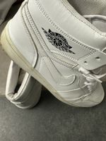 Air Jordan 1 High Sneaker Weiss Top Zustand Grösse 43