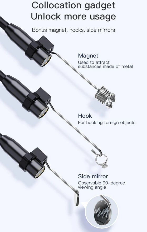 Tutti gli attrezzi: Endoskopkamera mit Licht 5 Meter – Nuovo e nell'imballaggio originale da Genève venduto da Top-Trend 7
