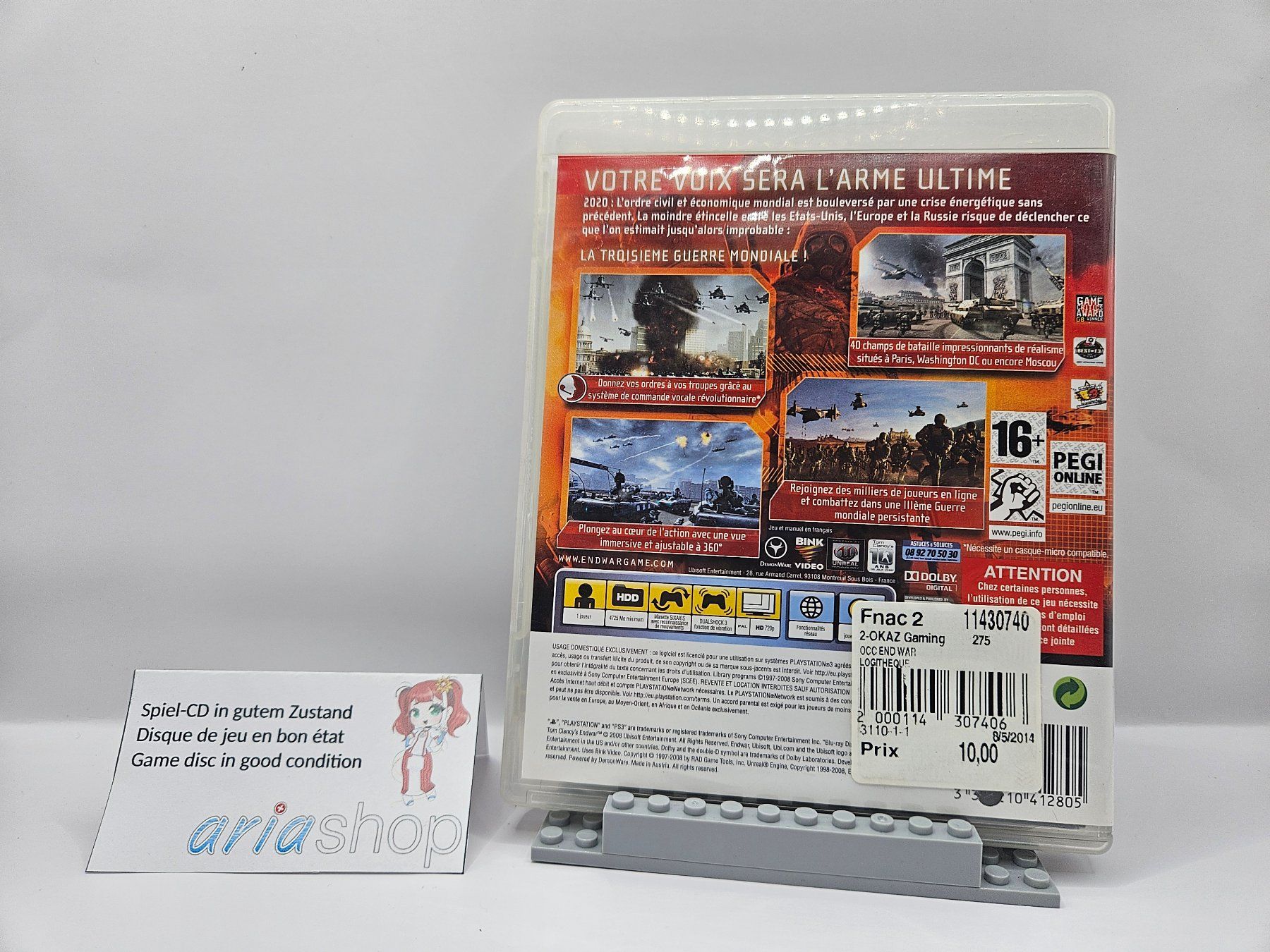 Sony Giochi: Tom Clancy's Endwar PS3 DE / FR / EN CIB – Usato da Hauterive NE venduto da ariashopch 1