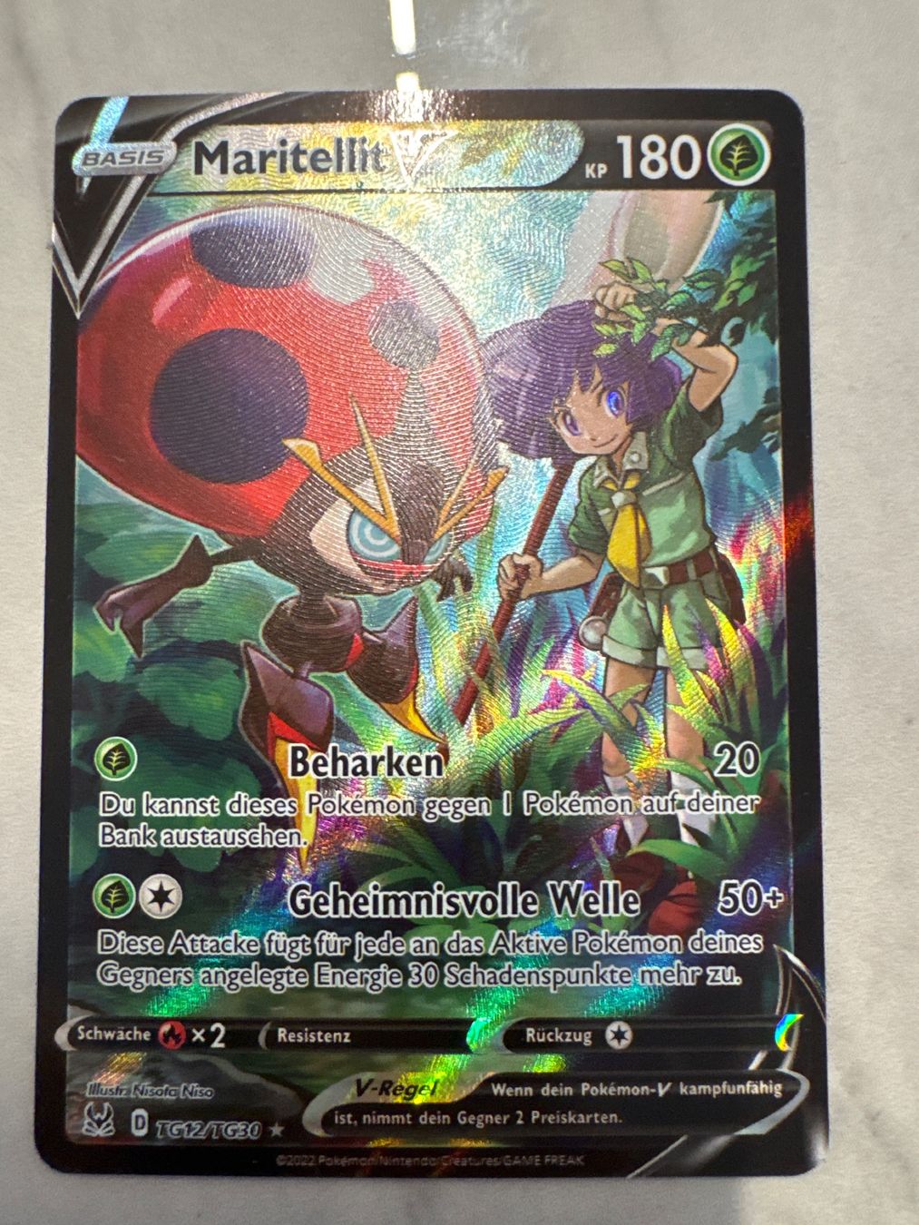 Pokémon Carte collezionabili: Maritellit V LOR TG12 DE - Verlorener Ursprung Lost Origin – Nuovo (secondo la descrizione) da Wil SG venduto da Prof.Eich