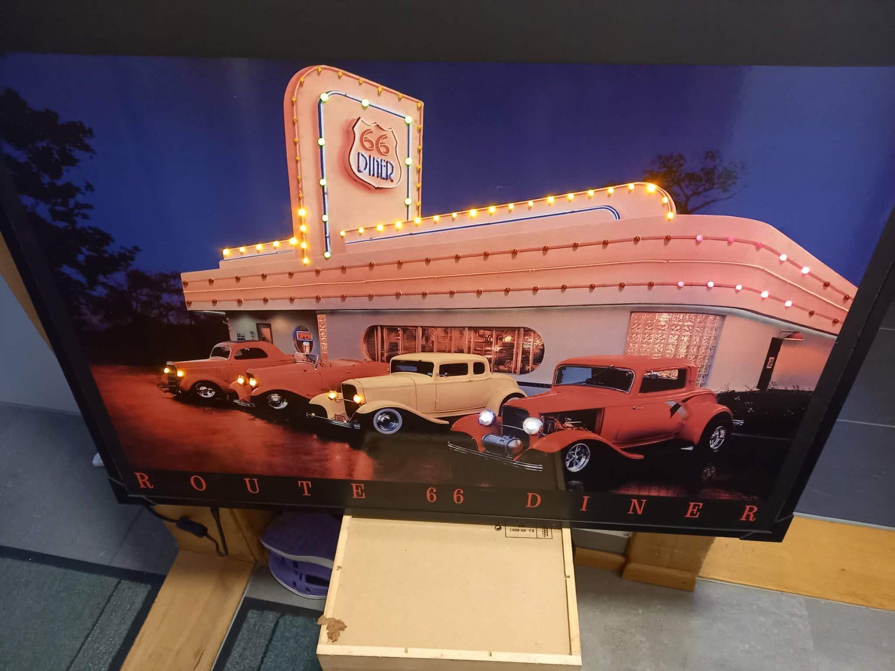 Foto & Immagini: Bild mit LED-Beleuchtung,  Route 66 Diner – Nuovo (secondo la descrizione) da Pfungen venduto da hexenkutsche 3