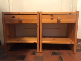 Nachtisch Holz 2 Stk.