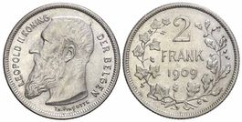 Belgien, 2 Franken 1909