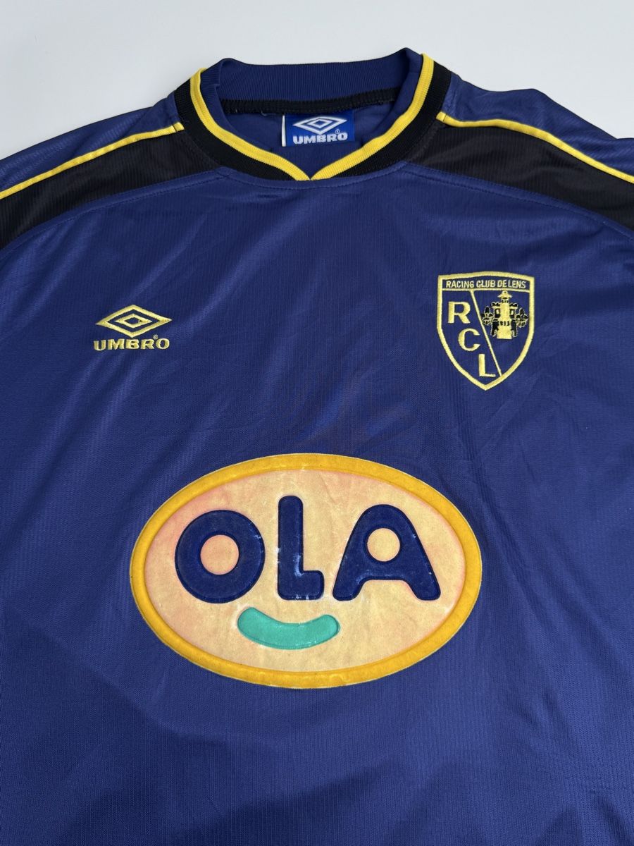 Umbro Canottiere & Pantaloni: Rc Lens 99/00 away shirt – Usato da Baden venduto da Timelessthreads 3