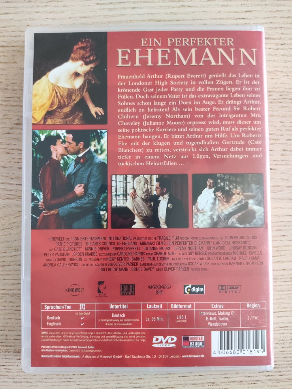 Alle DVDs: Ein perfekter Ehemann – (DVD/1998) – Gebraucht aus Schaffhausen von philscardstore 1