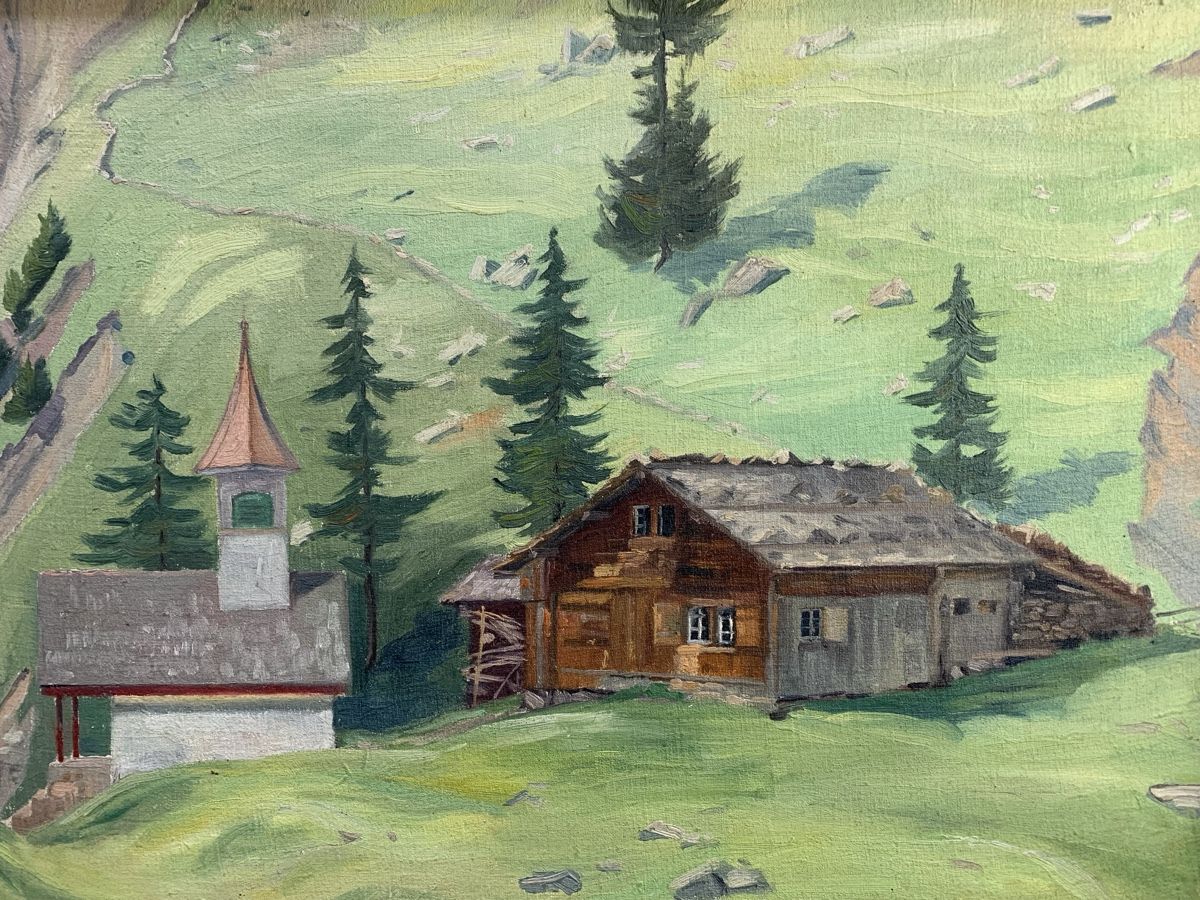 Dipinti: Landschaftsgemälde 1927 – Usato da Wolfhalden venduto da SecondAntique 1