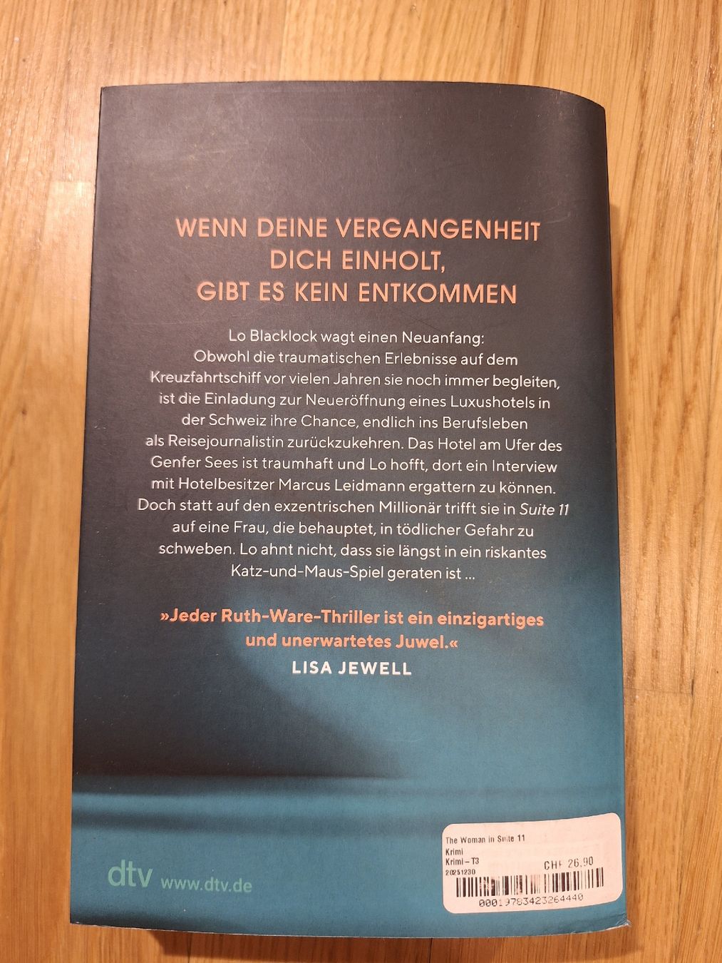 Libri: Ruth Ware: The Woman in Suite 11 – Usato da Wetzikon ZH venduto da kuk_9q2n 1