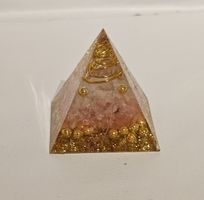 1 Stk. Rosenquarz Stein Frühlings Kristall Pyramide 