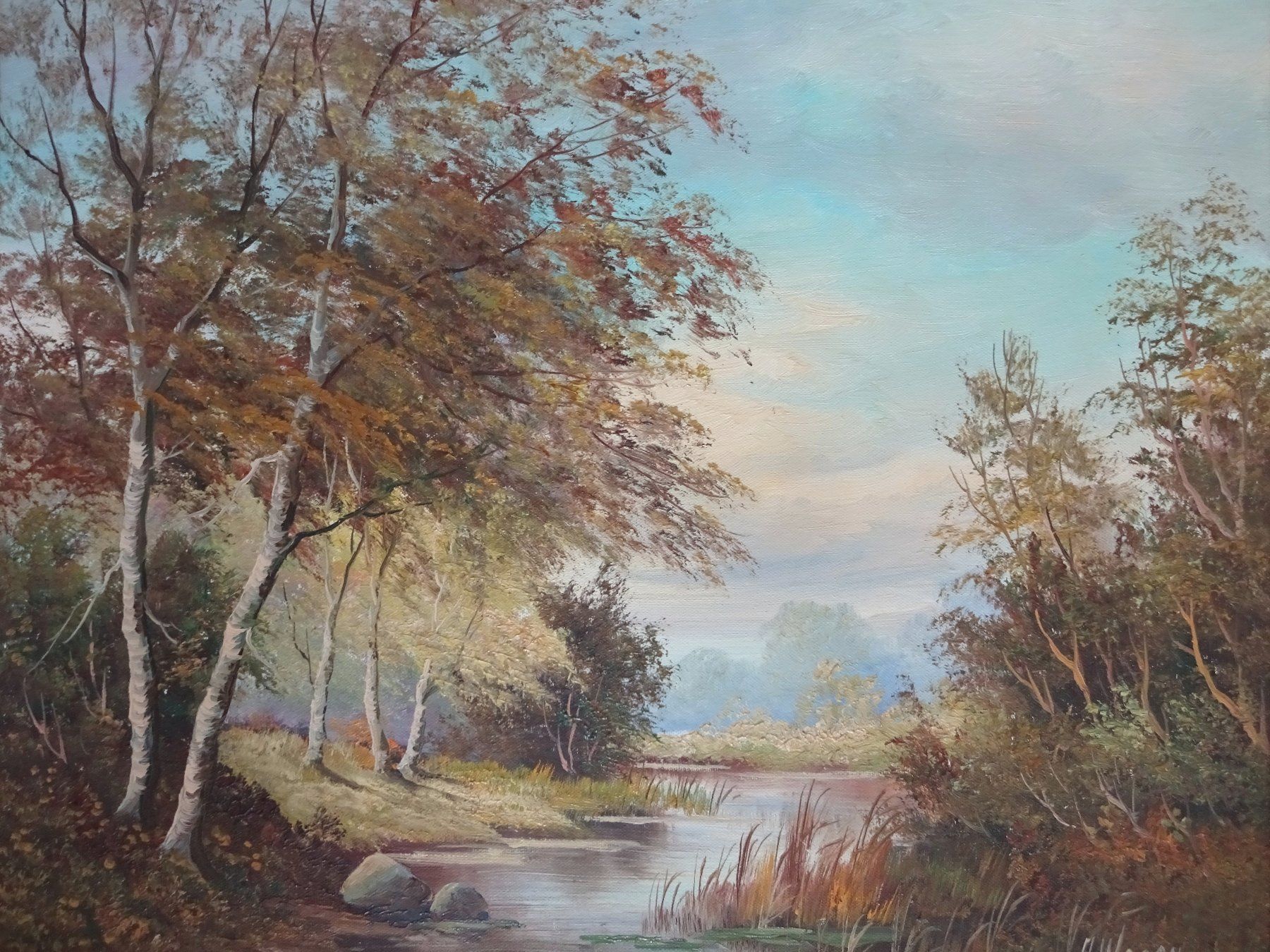 Gemälde: Anne Wagenaar, Fluss-/Herbstlandschaft – Gebraucht aus St.Gallen von Paddington11 2