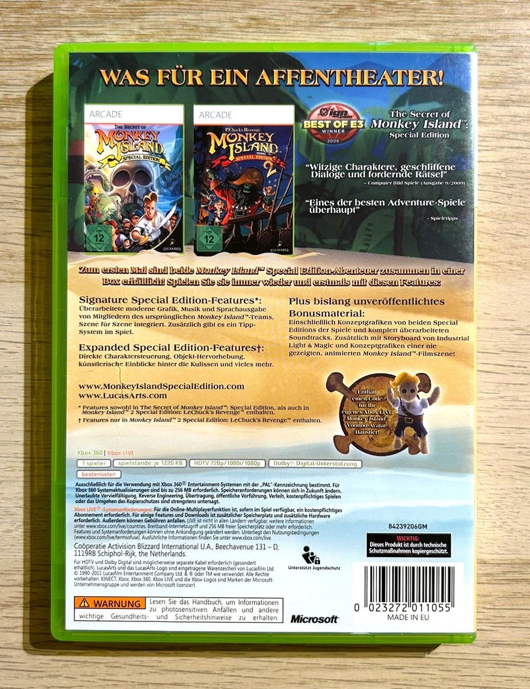 Microsoft Spiele: Monkey Island Special Edition Collection Xbox 360 – Gebraucht aus St. Gallen von Alpine.Arcade 1