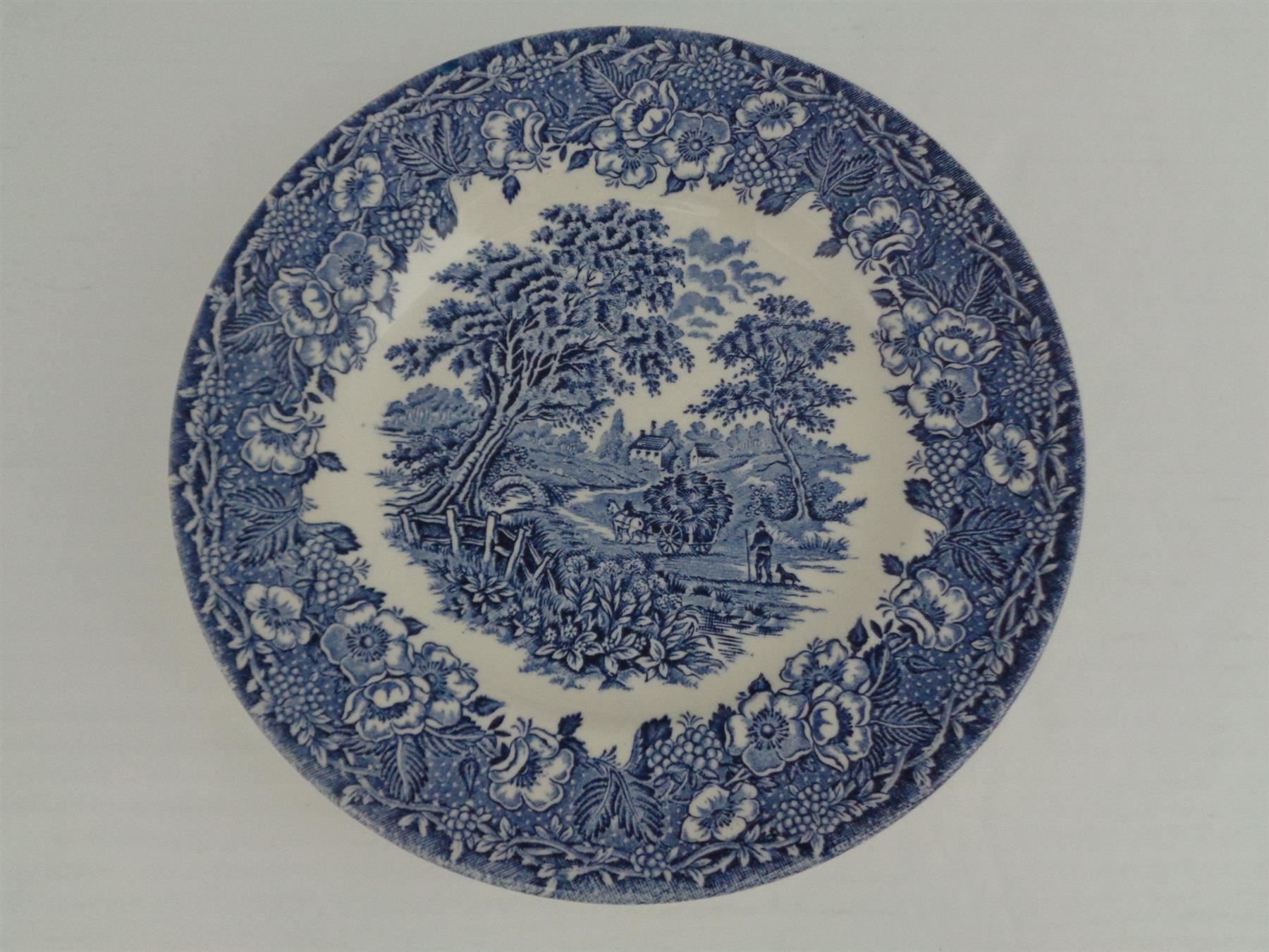 Teller: 6 Dessertteller - Ironstone England blau – Gebraucht aus Chur von omonia 5