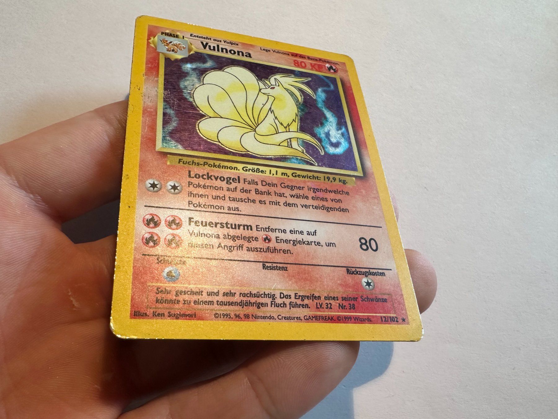 Pokémon Carte collezionabili: Vulnona holo Basis Set DE – Usato da Hagendorn venduto da Pokecollectorch 1