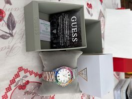 Montre Guess acier inoxydable cristaux couleur occasion