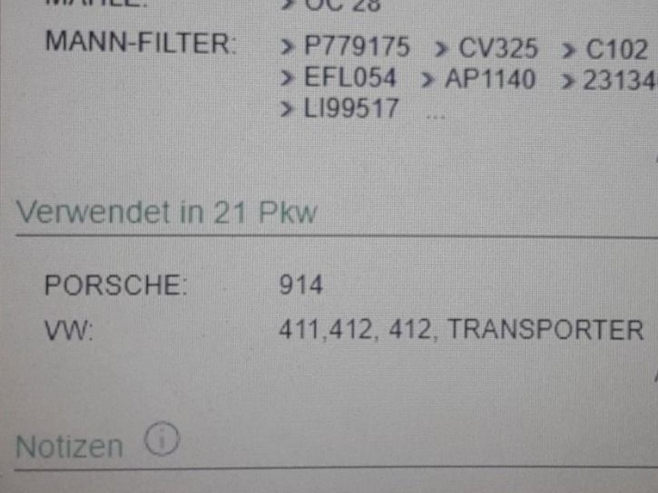 Tutti pezzi di ricambio auto: Öl-Filter MANN FILTER W920/17 VW – Nuovo e nell'imballaggio originale da Flawil venduto da LG-AG_Teilemarkt 2