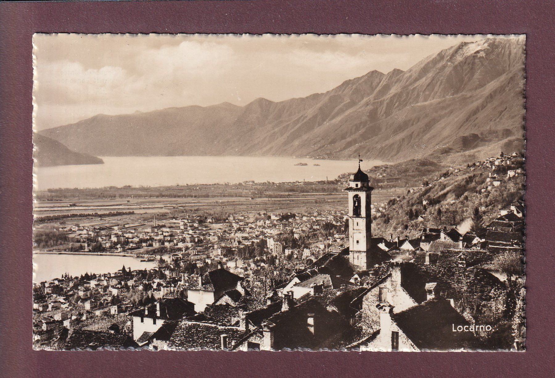 Cartoline postali: LOCARNO - Chiesa – Usato da Pully venduto da nicecards