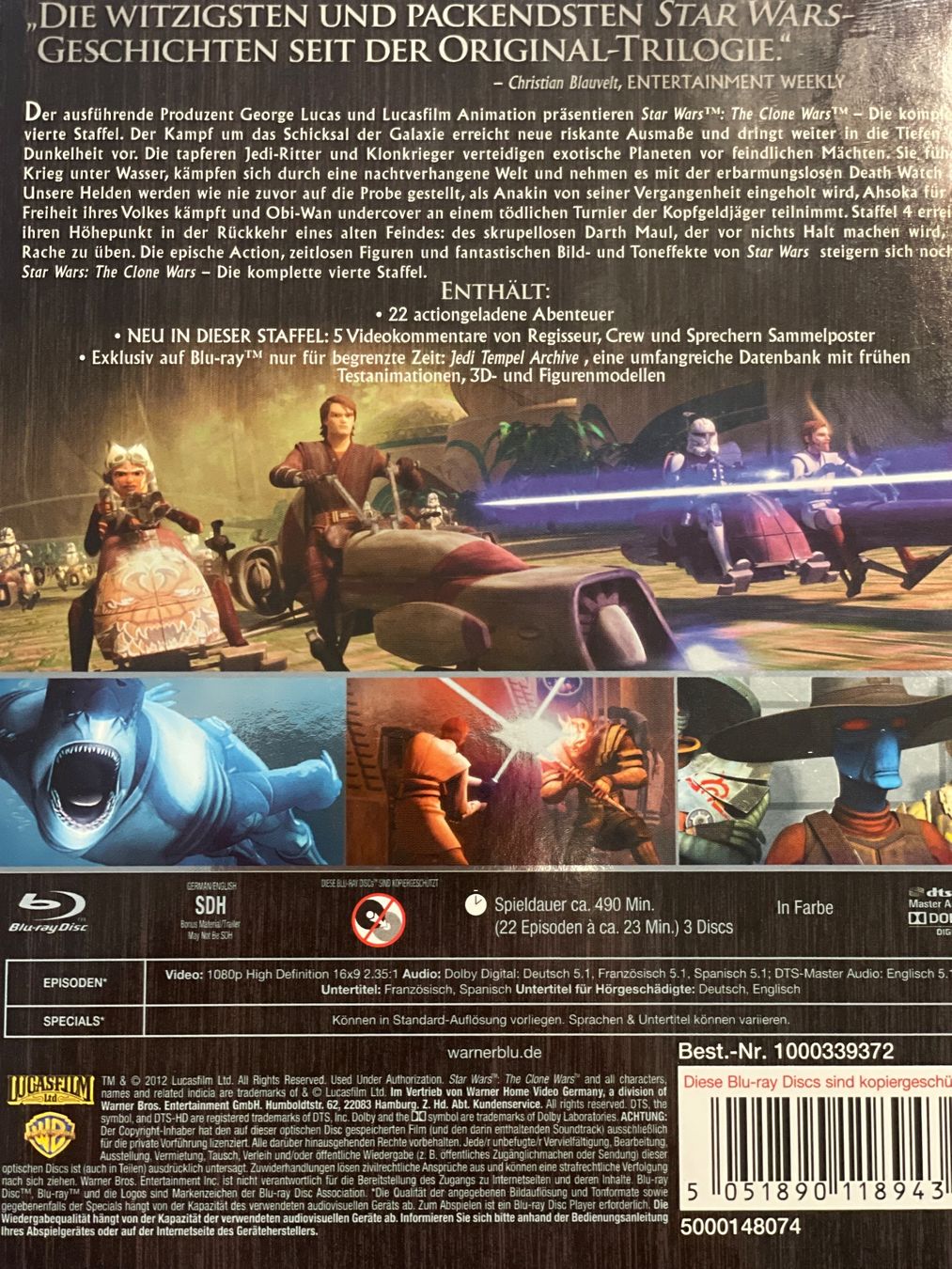 Tutti i DVDs: The Clone Wars - Staffel 4 – Nuovo (secondo la descrizione) da Waldenburg venduto da Gonzo8 1