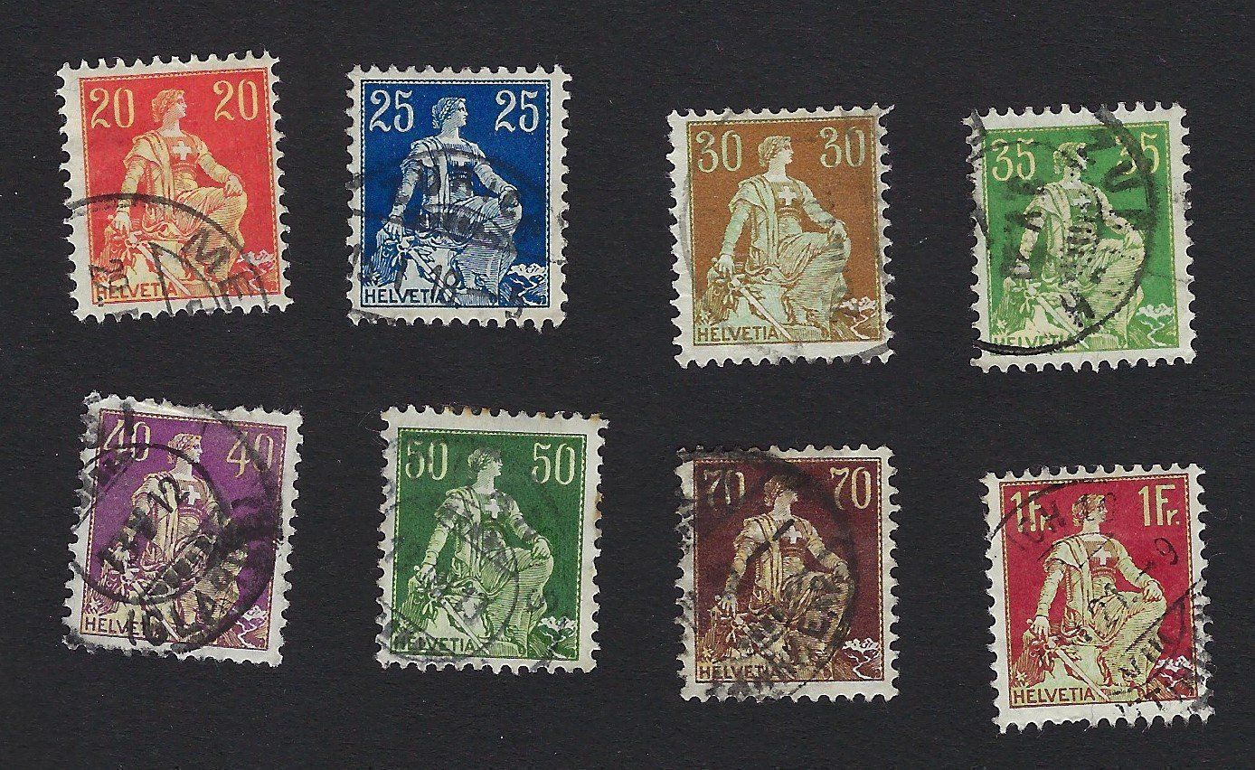 Tutti i francobolli: Helvetia 1908, gestempelt – Usato da Luzern venduto da Einh0rn