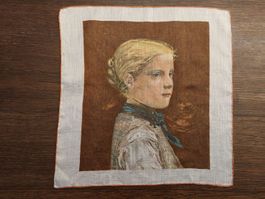 Taschentuch Doerig Appenzell Motiv Mädchen Albert Anker