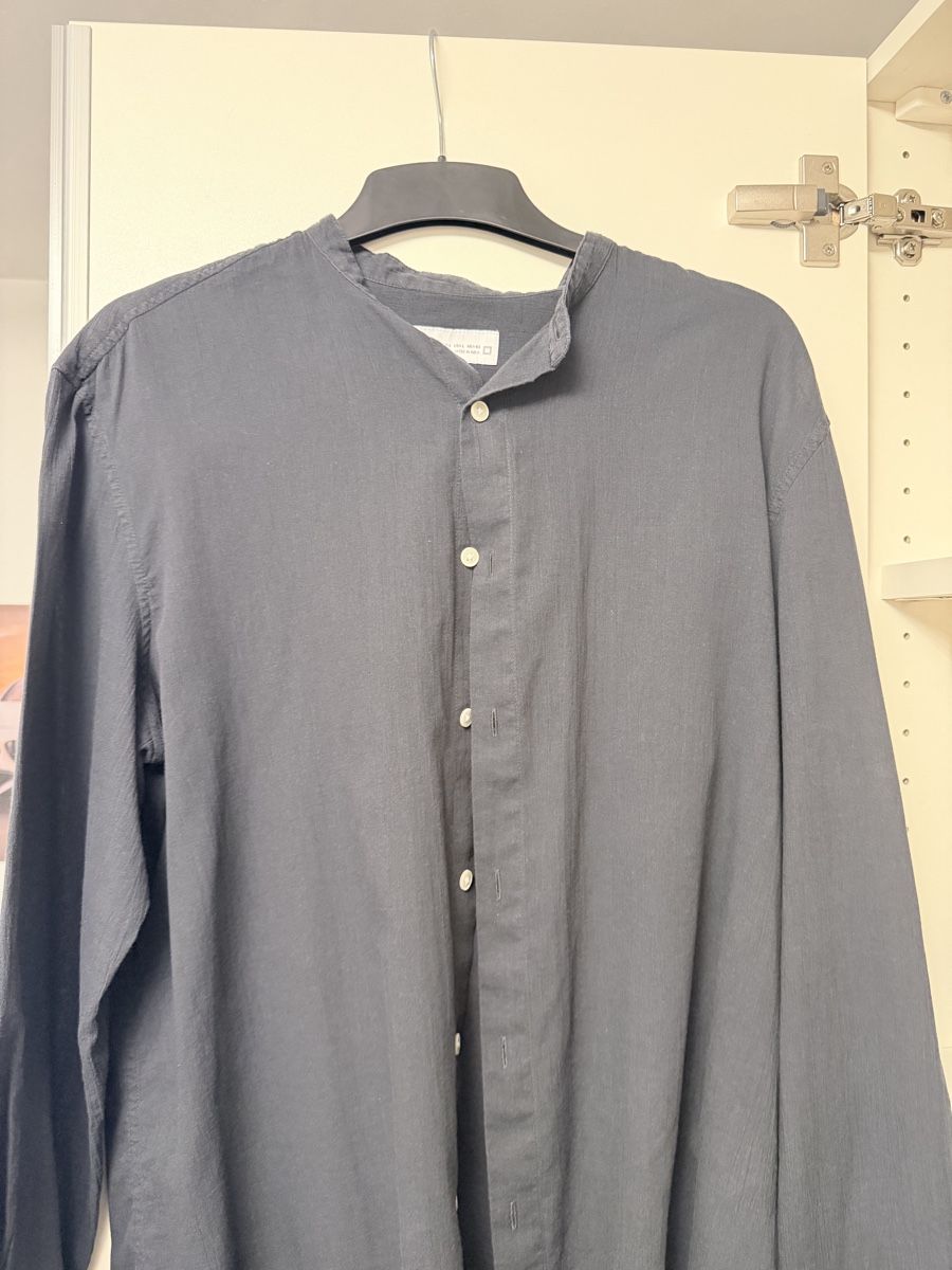 Zara Camicie: Zara Leinenhemd schwarz Grösse L – Usato da Steinhausen venduto da Albin6312