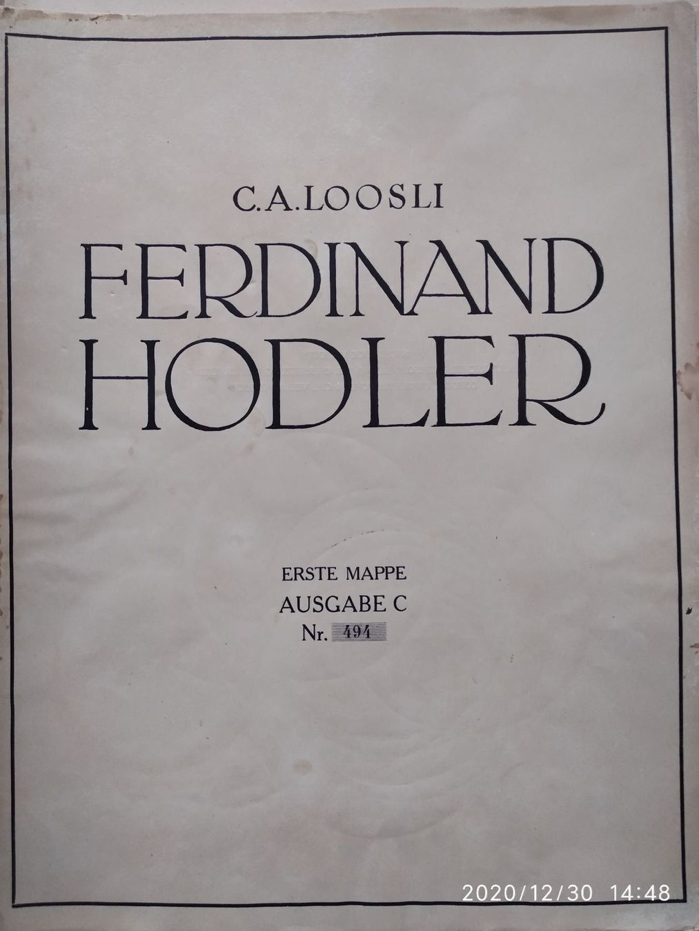 Libri: FERDINAND HODLER - WERKVERZEICHNIS – Usato da Goldach venduto da Gaip 6