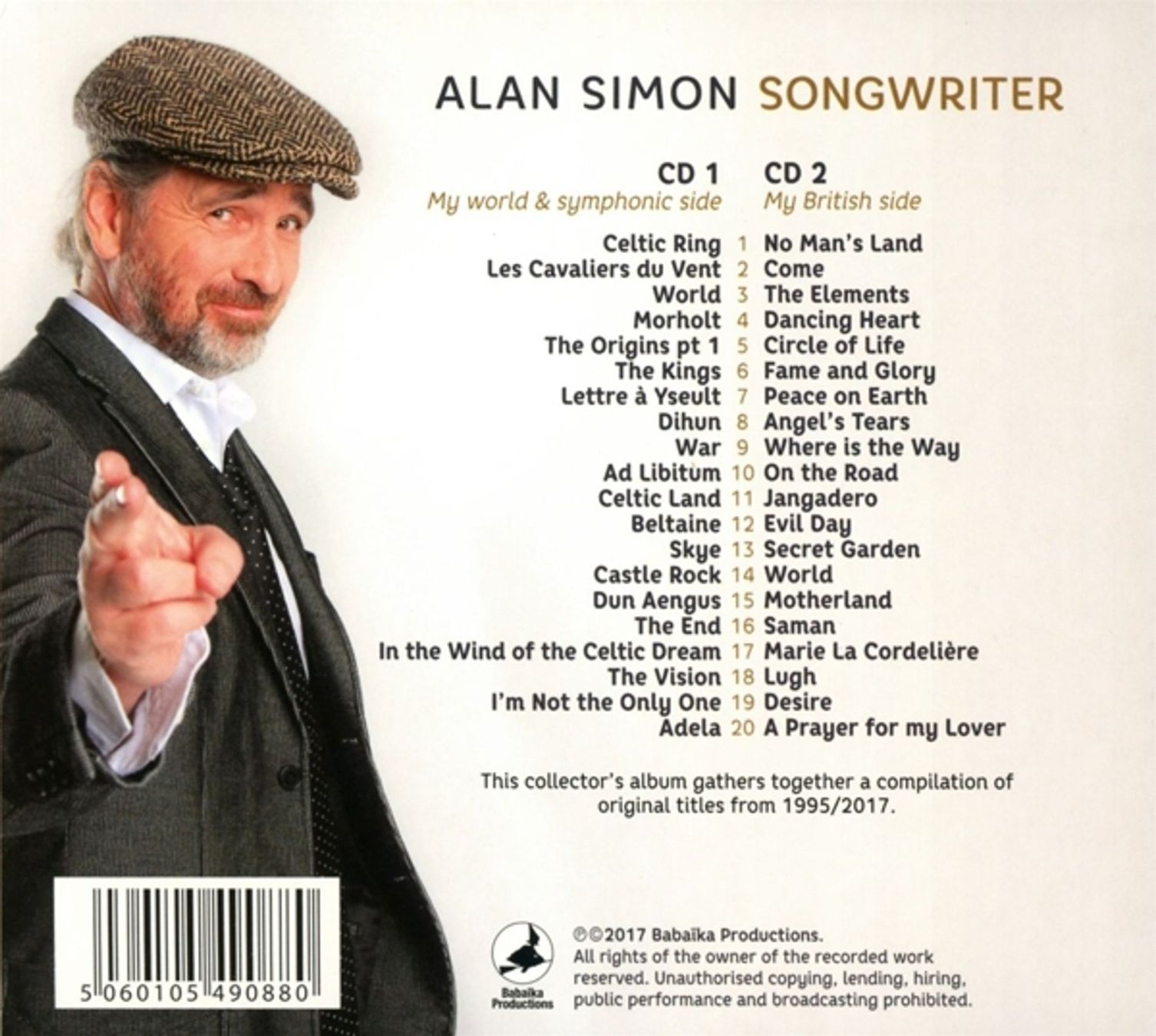 CD: Alan Simon - Songwriter Doppel-CD – Usato da Niederhasli venduto da Hsoz 1