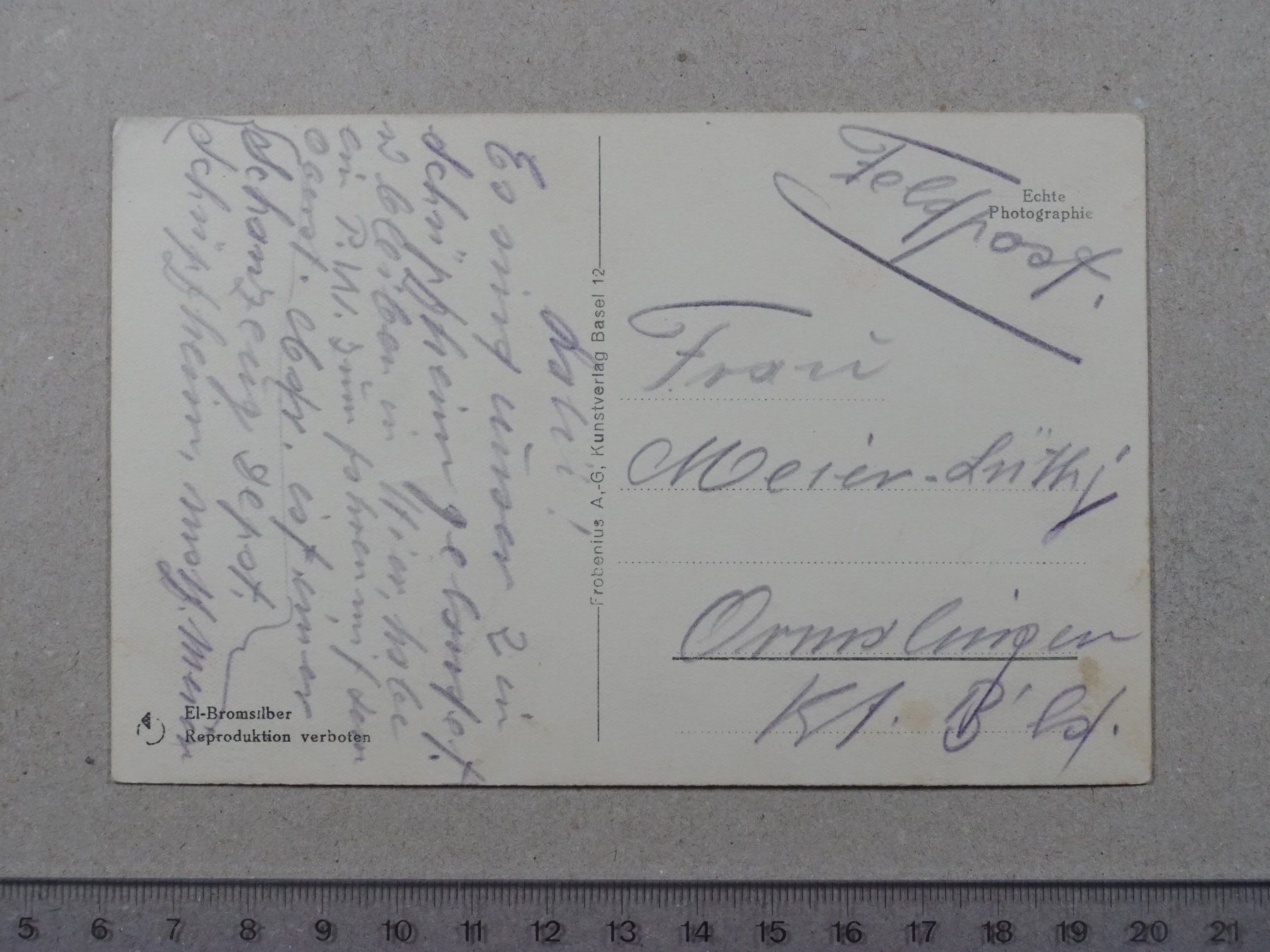 Ansichtskarten: Schüpfheim, Feldpost – Gebraucht aus Lenzburg von fh1 1