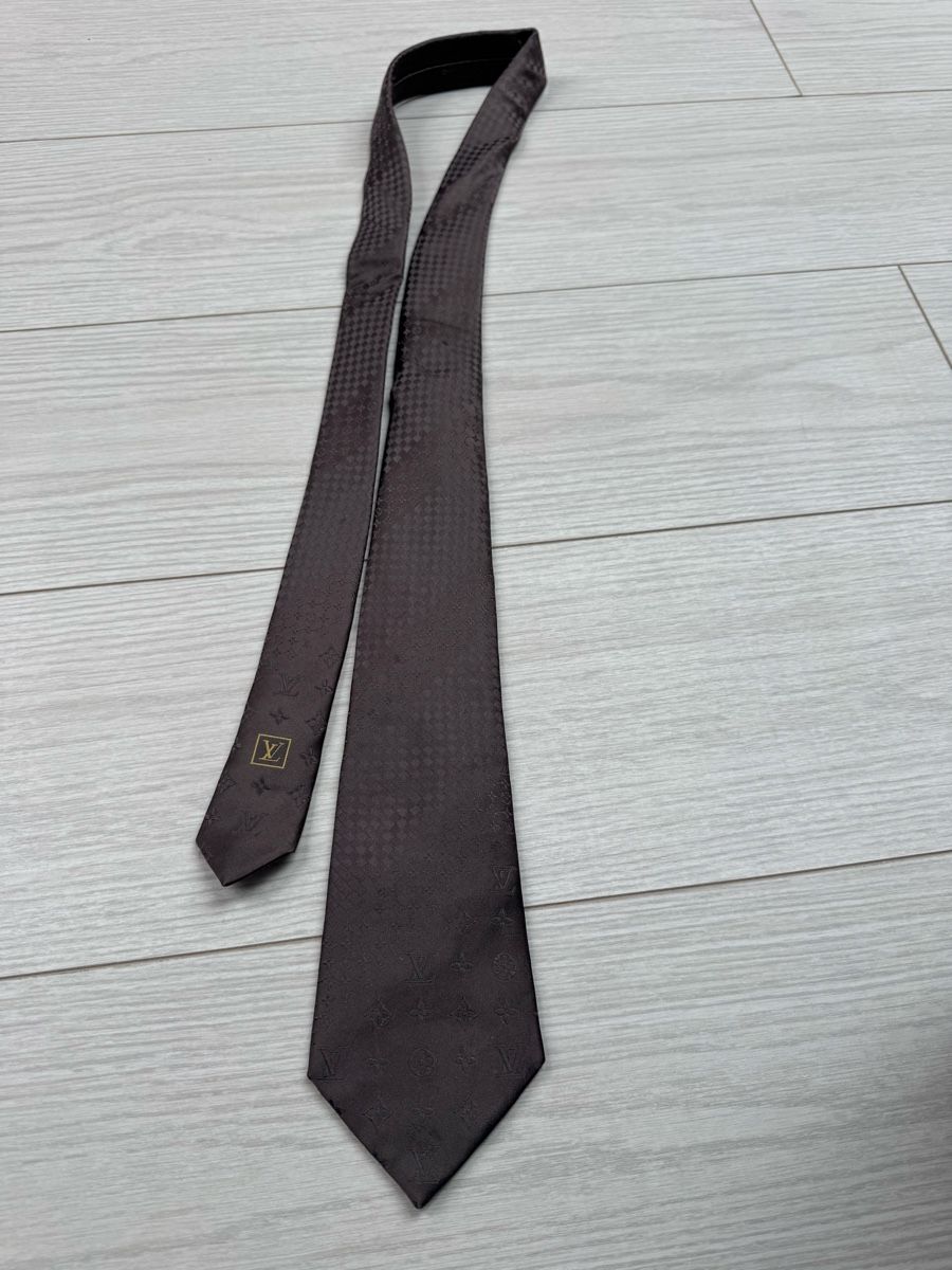 Louis Vuitton Cravatte: Louis Vuitton cravate, tie brown – Usato da Basel venduto da mimi8668 4