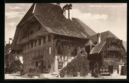 AK Langnau, Malerisches Haus im Ort