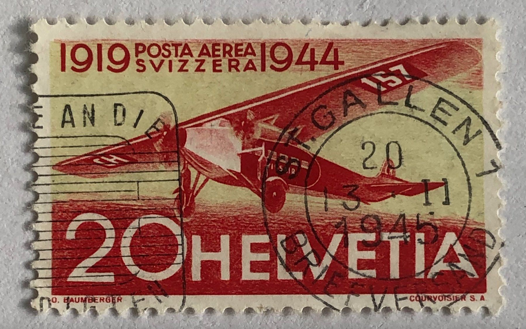 Tutti i francobolli: Nr.F 38 mit VollStempel St.Gallen – Usato da Aarau venduto da Billa007