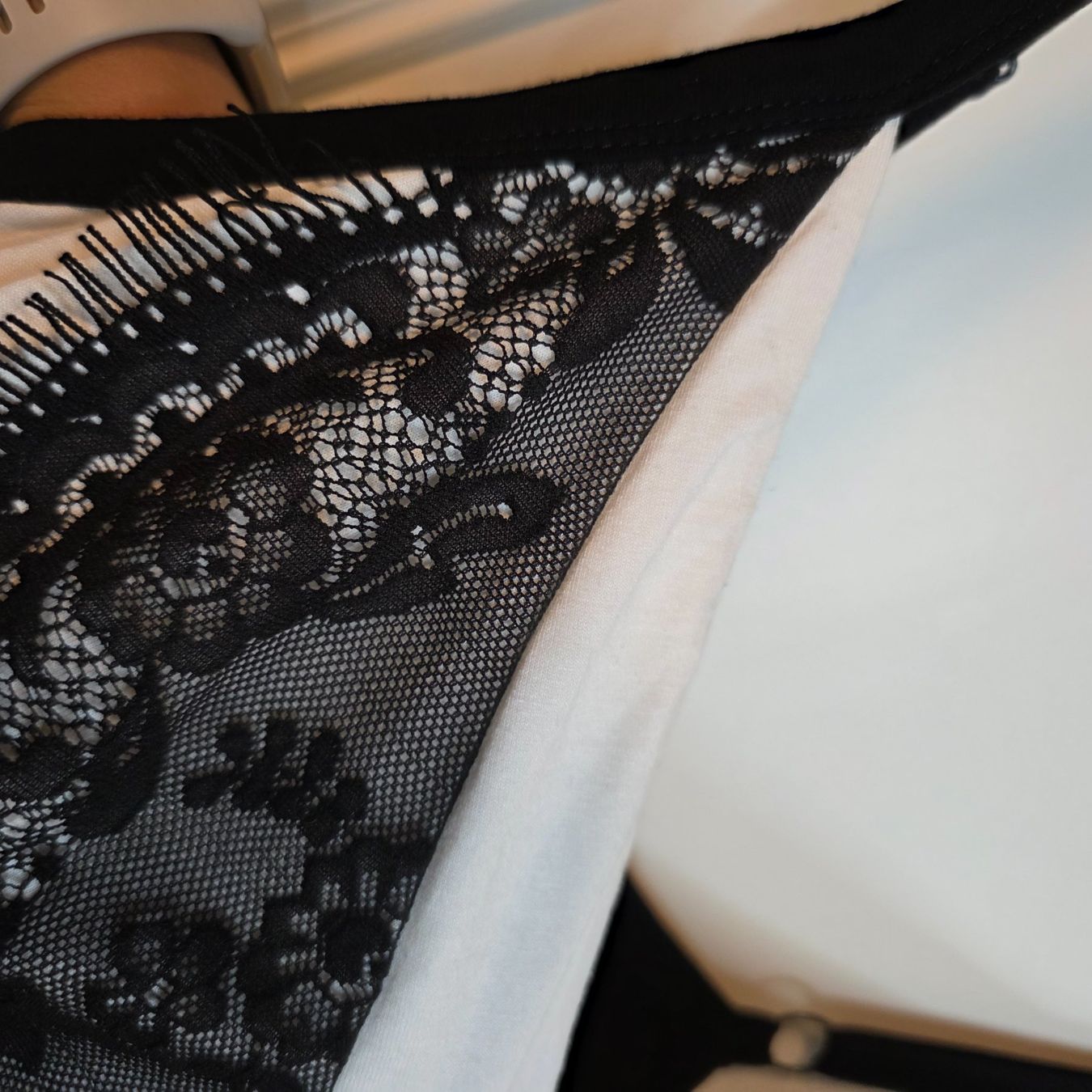 Top: Ulla Popken 2XL Top mit Spitze Viskose – Usato da Wald ZH venduto da CapLux 8