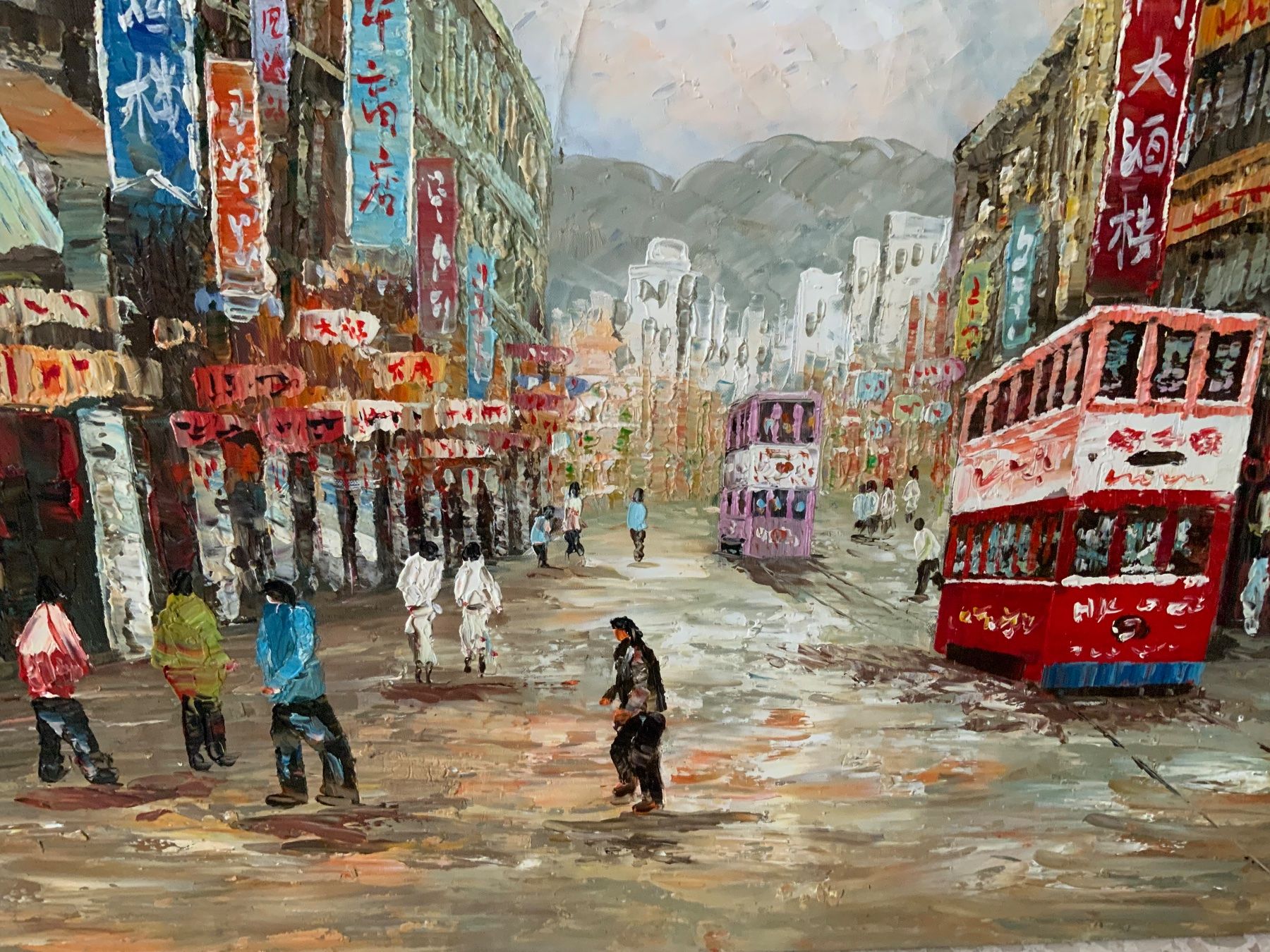 Gemälde: Acrylgemälde  -  Asiatische Stadt – Gebraucht aus Kreuzlingen von son_8cwm 1